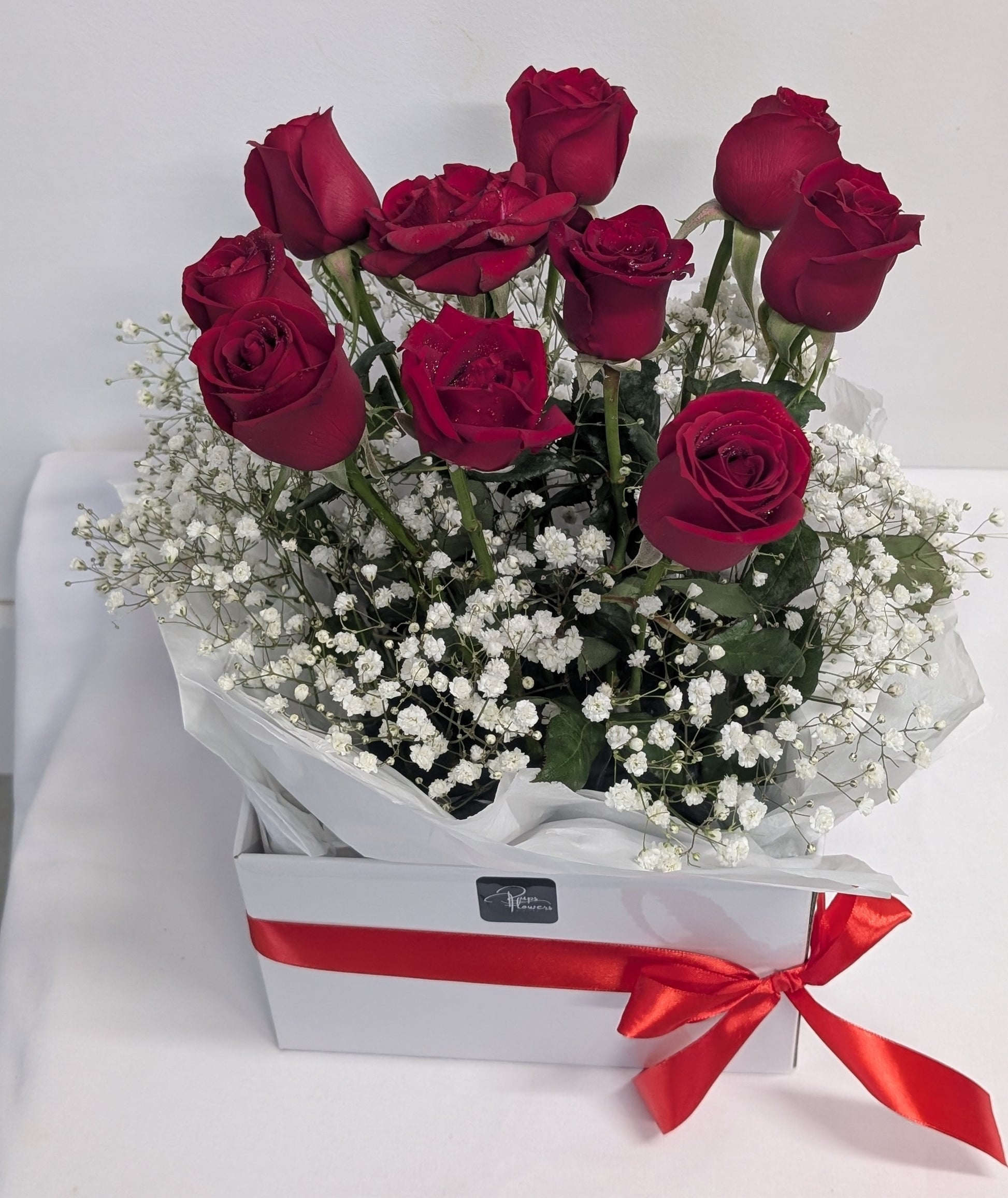 Red Roses Hat Box