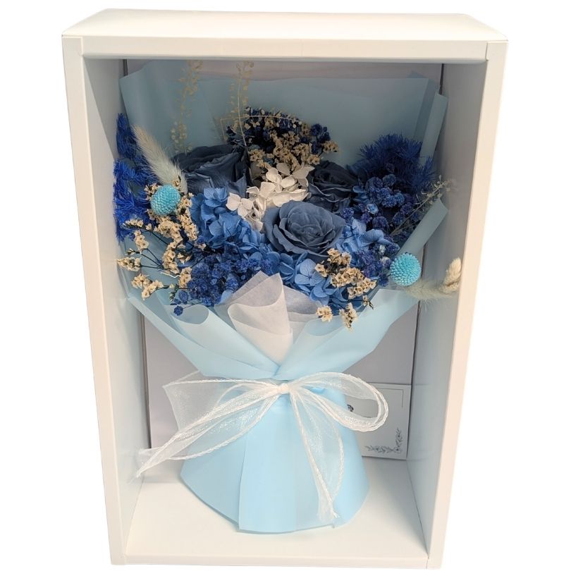 Blue Heaven Dried Flowers Bouquet