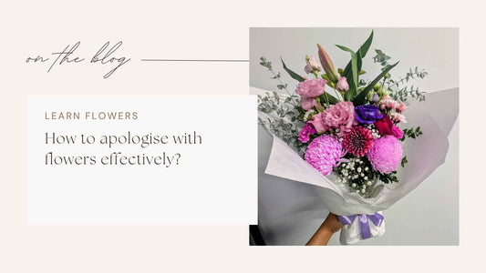 How to apologise with flowers effectively?