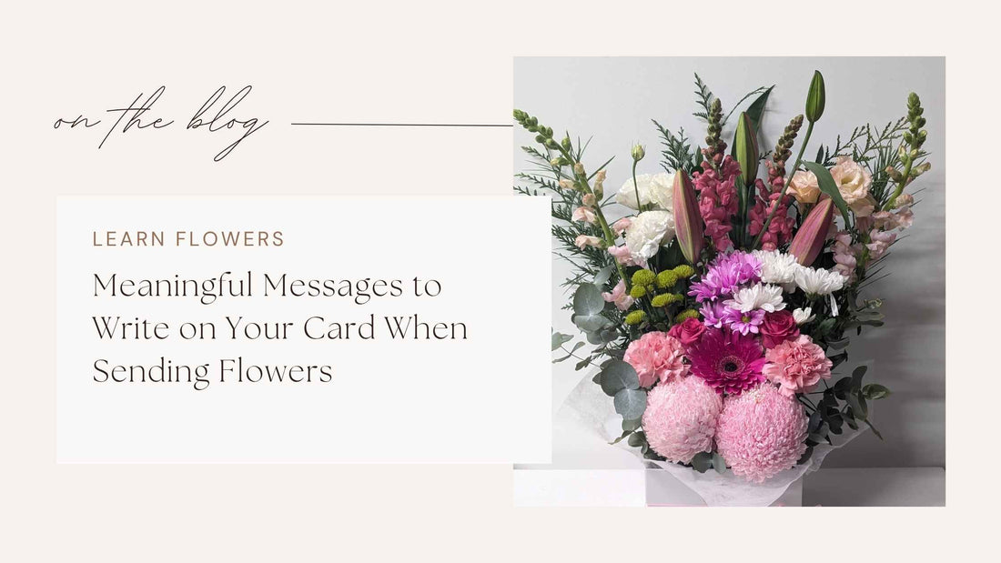 Card Messages When Sending Flowers