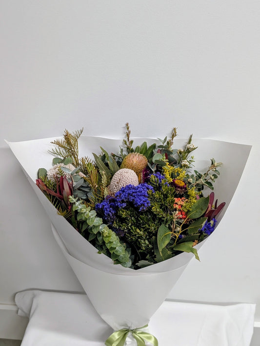 Which flowers are used in a bouquet in Australia