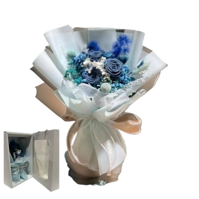 Little Blue Heaven Dried Flowers Bouquet