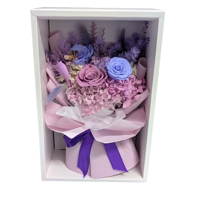 Little Purple Heart Dried Flowers Bouquet