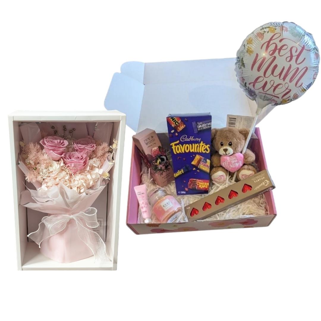 Little Soft Pink Dried Flower + Best Mum Hamper