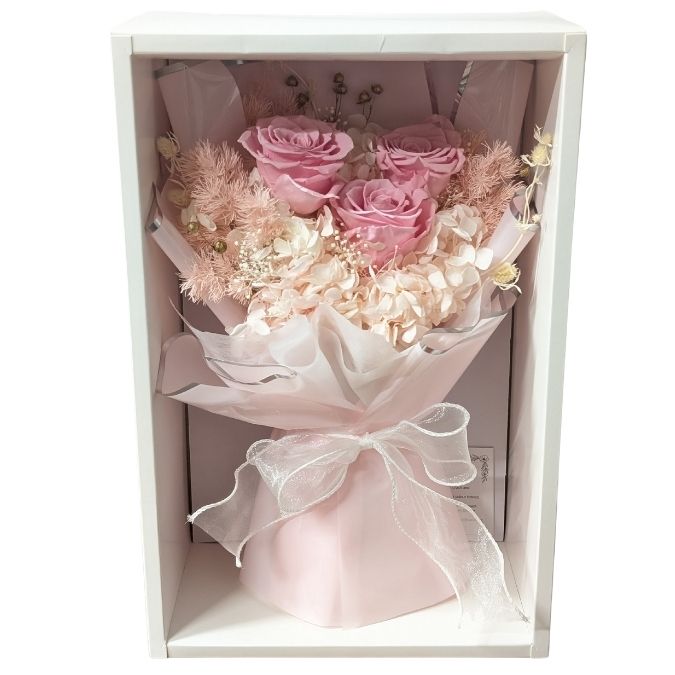 Little Soft Pink Dried Flowers Bouquet