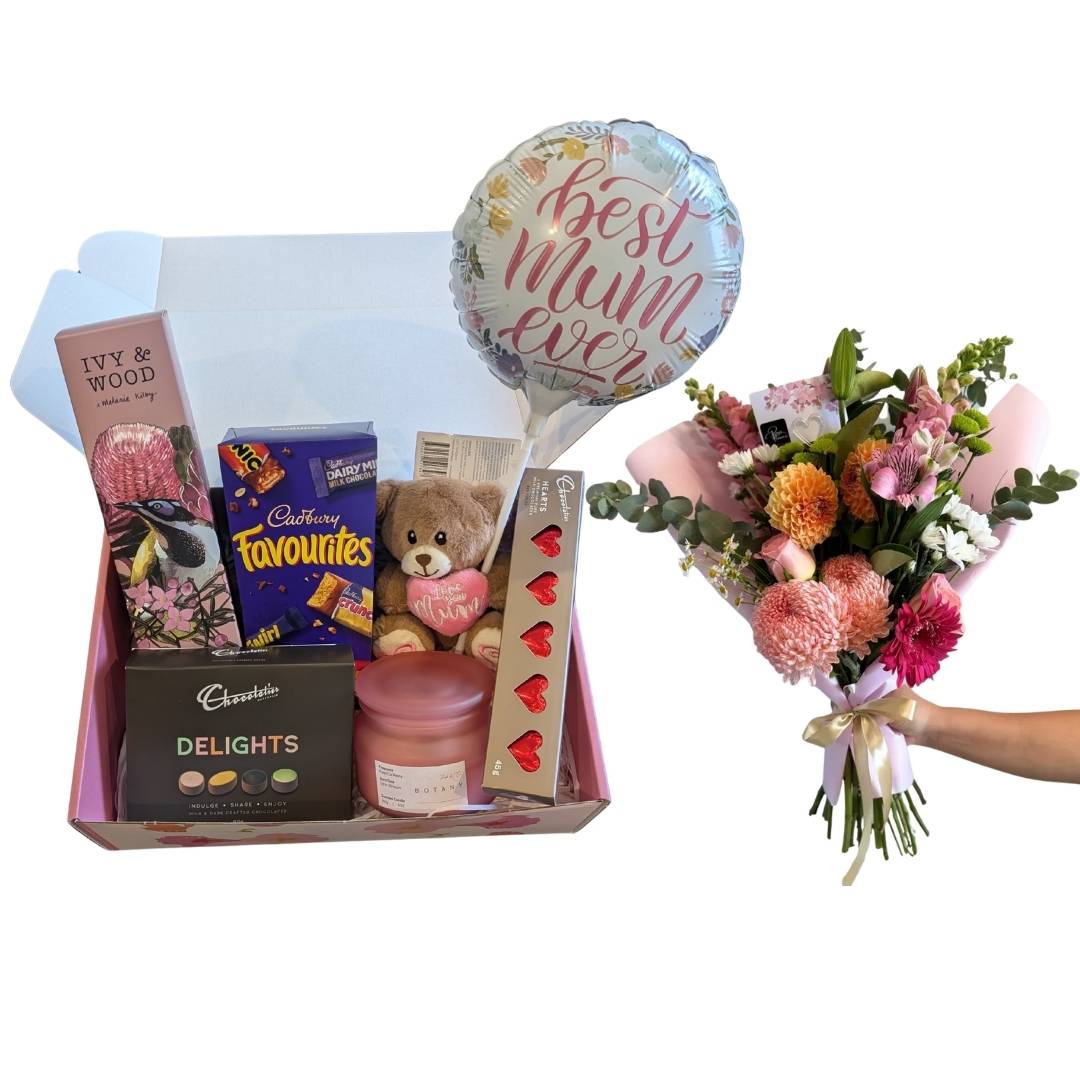 Medium Bunch + Delightful Mum Hamper