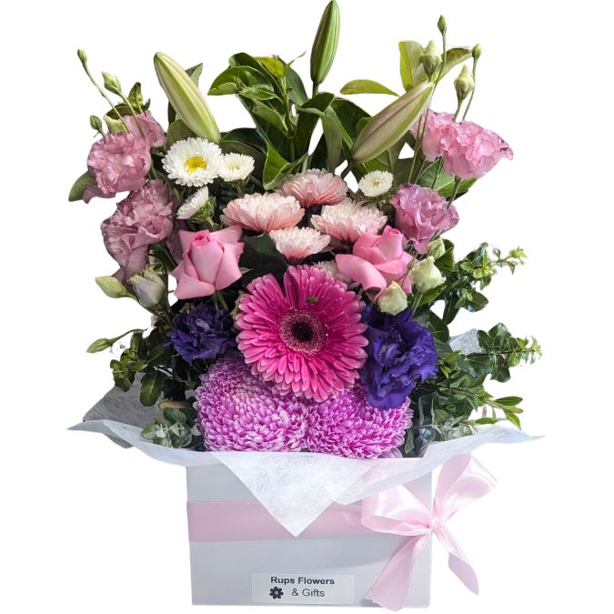 Pretty Hatbox Medium Flowers