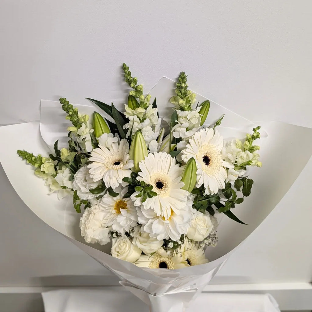 Simply White Large Sympathy Flowers