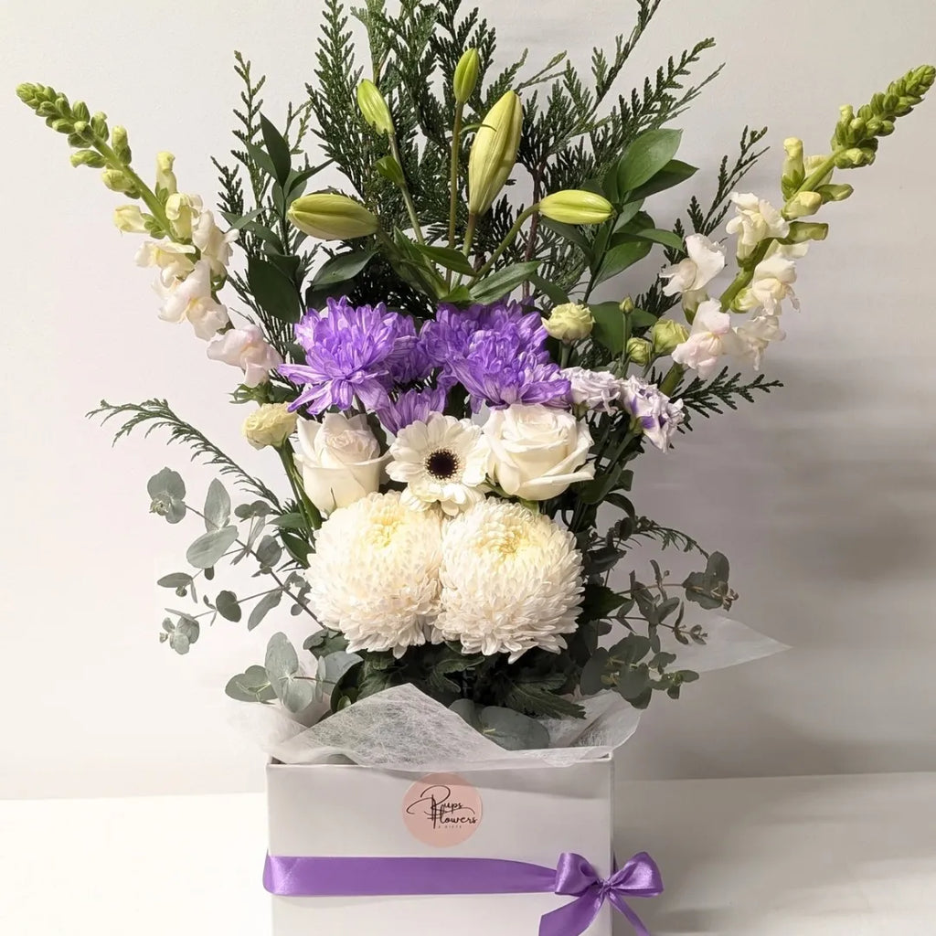 Purple Heart Hat Box