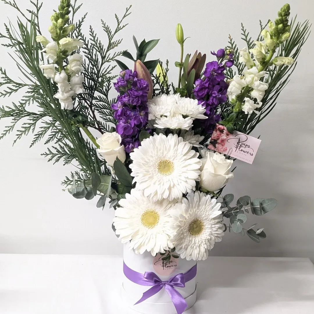 Purple Heart Hat Box