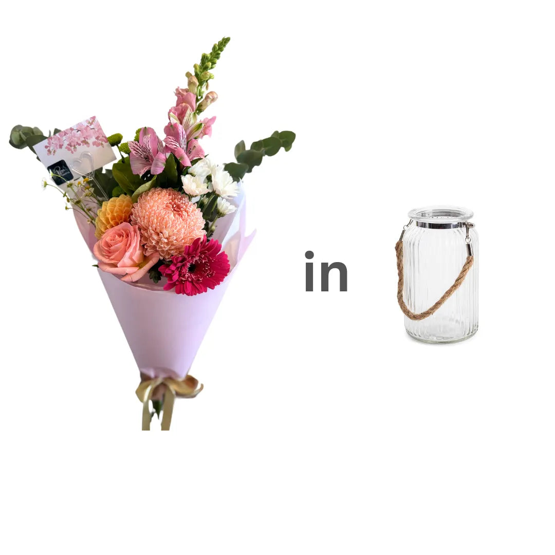 Mini Flowers In A Jar